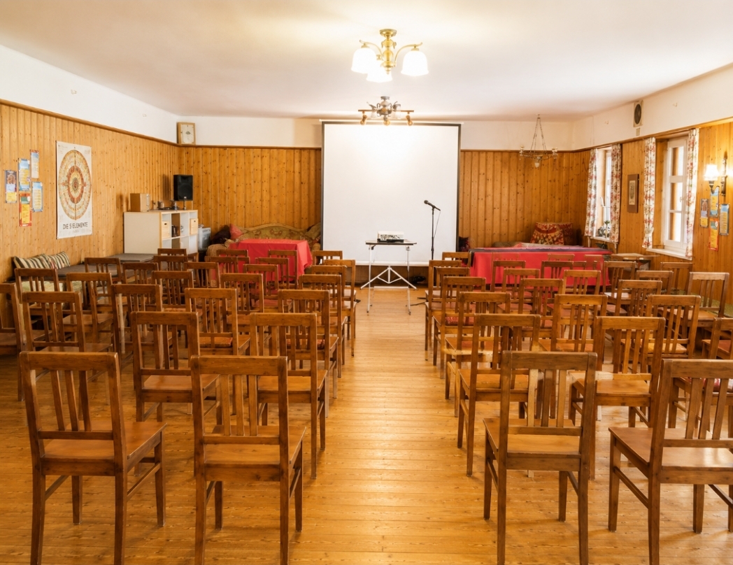Vortrag im Adler-Saal mit Publikum